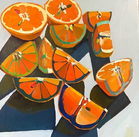 Orange Slice Birthday Illustration, New Mommy, Orange Slice, Drawing Journal, Beach Art, Daily Art, Art Sketchbook, Art Classes, Painting Inspiration