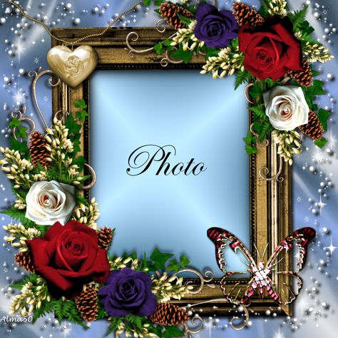 Frame1305 Alma50 picture Frames Happy Birthday Flowers Wishes, Birthday Card With Name, Photo Frame Images, Christmas Picture Frames, Foto Frame, Flower Picture Frames, Anniversary Frame, Wedding Anniversary Photos, Happy Birthday Wishes Photos