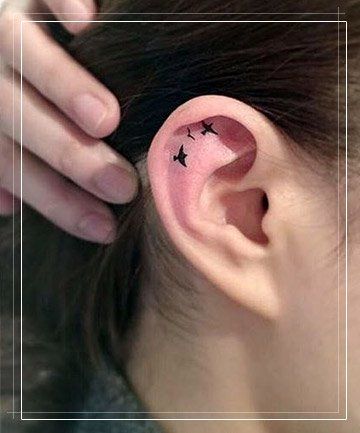 Helix Tattoo Ideas, Tattoo Ears, Ears Tattoo, Tattoo Ear, Inner Ear Tattoo, Tiny Bird Tattoos, Ear Tattoo Ideas, Ear Tattoos, Helix Ear