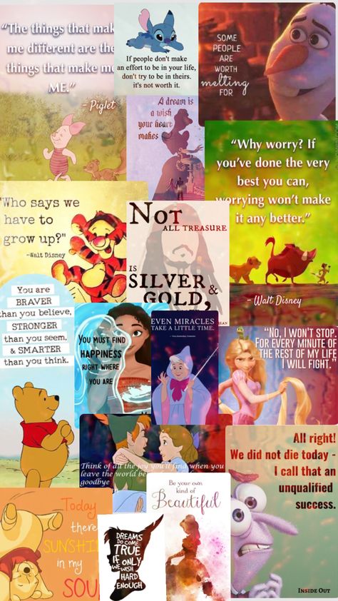 Disney Quotes Inspirational, Life Quotes Disney, Male Inspiration, Cute Disney Quotes, Childhood Quotes, Grad Quotes, Motto Quotes, Cute Backgrounds For Iphone, Disney Classroom