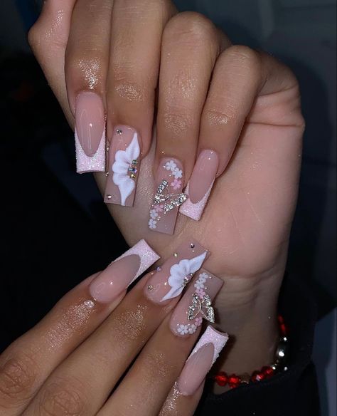 Short Ombre Nails, Aqua Nails, Short Ombre, Tapered Square Nails, Wow Nails, Pink Ombre Nails, Drip Nails, Colored Acrylic Nails, Girly Acrylic Nails