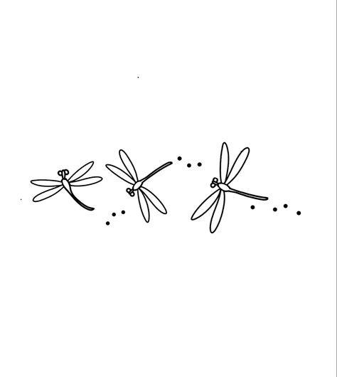 Easy Dragonfly Drawings Simple, Dragon Fly Tattoo Drawing, Three Dragonfly Tattoo, 3 Dragonfly Tattoo, Cute Dragonfly Tattoo, Simple Dragonfly Drawing, Dragonfly Tattoo Simple, Simple Dragonfly Tattoo, Dragonfly Doodle