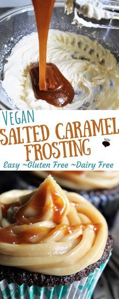 Vegan Frosting Recipe, Healthy Vegan Dessert, Salted Caramel Frosting, Cheesecake Vegan, Vegan Frosting, Vegan Caramel, Vegan Cake Recipes, Caramel Frosting, Cake Vegan