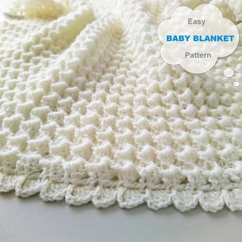 Crochet Blanket Kit, Baby Blanket Patterns, Baby Blanket Crochet Pattern Easy, Crochet Baby Blanket Pattern, Blanket Tutorial, Crochet Baby Blanket Free Pattern, Crochet Blanket Pattern Easy, Easy Crochet Baby Blanket, Easy Crochet Blanket