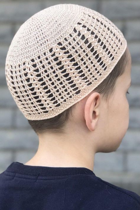 Crochet islam hat kufi Crochet pattern by Umm Umar Kufi Cap, Crochet Bloggers, African Hats, Handmade Hats, Yarn Skein, Crochet Cap, Handmade Boutique, Handmade Sellers, Stitch Crochet