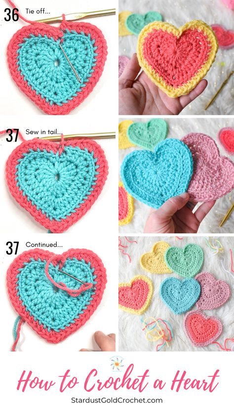 Crocheted Flat Shapes, Crochet Large Heart Applique Free Pattern, Large Heart Crochet Pattern, Big Crochet Heart Pattern, Crocheted Heart Pattern, Easy Crochet Heart Free Pattern Simple, Crochet Heart Scarf, Large Crochet Heart Pattern Free, Crochet Heart Coasters Free Pattern