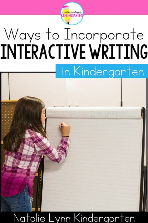 Kindergarten Interactive Writing, Kindergarten Fundations, Kindergarten Reading Curriculum, Kindergarten Daily 5, Teaching Punctuation, Name Writing Activities, Kindergarten Goals, Centers In Kindergarten, Natalie Lynn