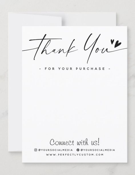 Thank You Letter Small Business, Thank You For Purchasing Note, Thank You For Buying Cards, Thank You Note To Customer For Purchase, Small Business Thank You Inserts, Business Thank You Notes, Business Thank You Cards, Business Thank You, Thank You Card Template