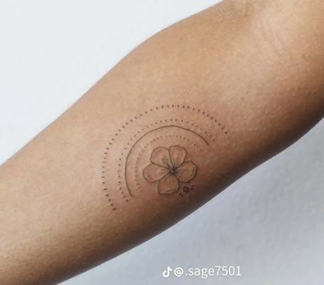 Hawaii Tattoo Minimalist, Hibiscus Stick And Poke, Vanuatu Tattoo, Line Hibiscus Tattoo, Hawaii Tattoo Ideas, Small Hibiscus Tattoo, Hawaii Inspired Tattoos, Hawaii Flower Tattoos, Plumeria Flower Tattoos