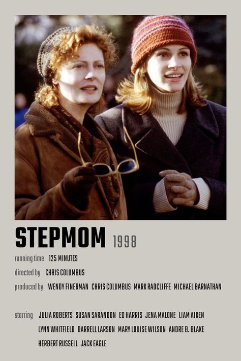 Stepmom Movie Poster Stepmom 1998, Stepmom Movie, The Fall Movie, Lynn Whitfield, My Stepmom, Chris Columbus, Movies Quotes Scene, Movie Guide, Susan Sarandon