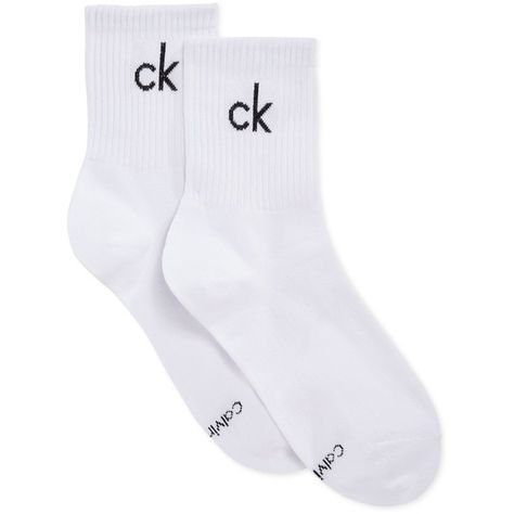 Calvin Klein Women's Sporty Logo Short Crew Socks (3.370 CRC) ❤ liked on Polyvore featuring intimates, hosiery, socks, clothing - socks, shoes, accessories, accessories - socks, white, short socks and calvin klein socks Calvin Klein Socks, Socks Logo, White Crew Socks, Mens Socks Fashion, Apparel Design Inspiration, White Calvin Klein, Silk Socks, Preformance Outfits, Ck Calvin Klein