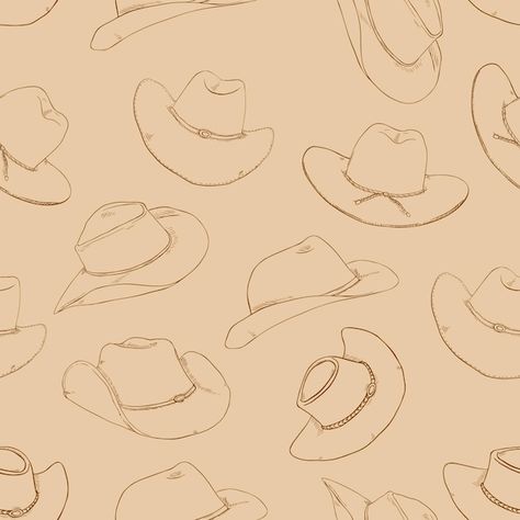 Country Highlights Instagram, Cowboy Background Western Theme, Western Prints Pattern, Western Theme Background, Cowboy Hat Aesthetic Wallpaper, Western Wallpaper Laptop, Western Laptop Wallpaper, Simple Western Wallpaper Iphone, Cowboy Hat Background