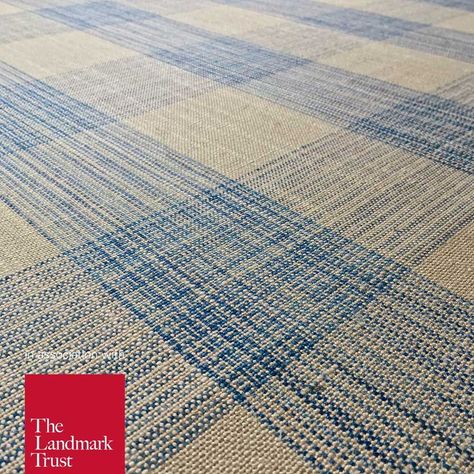 Hemsby Check in Monarch Blue is a large checked fabric Family Manor, Linen Upholstery Fabric, Curtain Lining Fabric, Curtain Headings, Cosy Living Room, Types Of Curtains, Lined Curtains, Curtain Material, Check Fabric