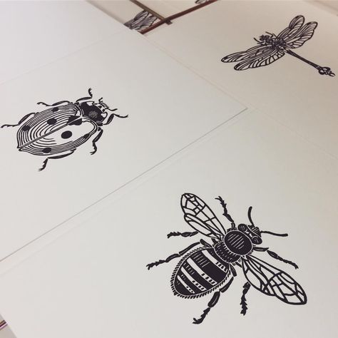 Insect Linocut, Scott Street, Lino Cuts, Linocut Printmaking, Fabric Embellishment, Lino Cut, Jewellery Ideas, Sgraffito, Monoprint