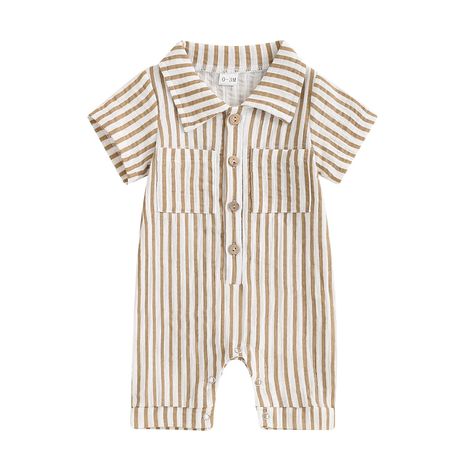 Newborn Gown, Fashion Packaging, Boys Stripes, Short Sleeve Romper, Boys Romper, Striped Rompers, Vertical Stripes, Short Rompers