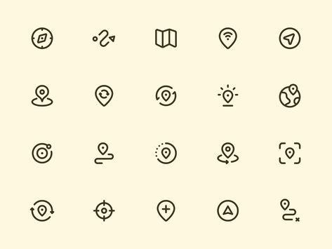 Myicons — Navigation, Maps line icons by Myicons✨ Navigation Logo Design, Guide Icon, Navigation Logo, Map Icon, Back Icon, Compass Icon, Navigation Map, Small Icons, Map Icons