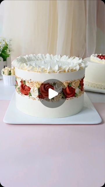 Latest Cake Design, Sheet Cake Designs, Recipe Cake, Instagram Cake, Design Cake, Cake Making, Cake Designs Birthday, Cake Tutorial, Sheet Cake