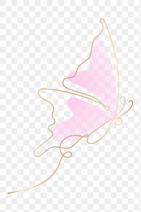 Fairy Aesthetic Stickers, Pink Aesthetic Gradient, Butterfly Png Aesthetic, Png Aesthetic Pink, Image Girly, Butterfly Pastel, Aesthetic Gradient, Butterfly Line Art, Butterfly Png