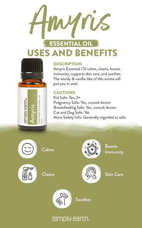 Amyris Essential Oil, Earth Quick, Wellness Board, Simply Earth, Massage Oils, Essential Oils Herbs, Oil Diffuser Recipes, Essential Oil Benefits, Pregnancy Safe Products