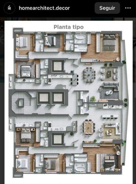 Architecture References, Korean House, 3d House Plans, House Floor Design, Building House Plans Designs, Home Stairs Design, Tower Design, Apartment Plans, Daybed Sofa