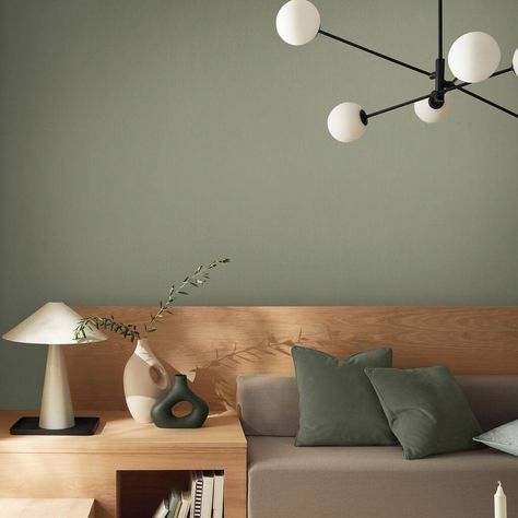 Sage Paint, Wall Color Schemes, Japandi Home Decor, Sage Green Paint, Wall Color Combination, Japandi Home, Neutral Green, Sage Green Bedroom, Sage Green Walls