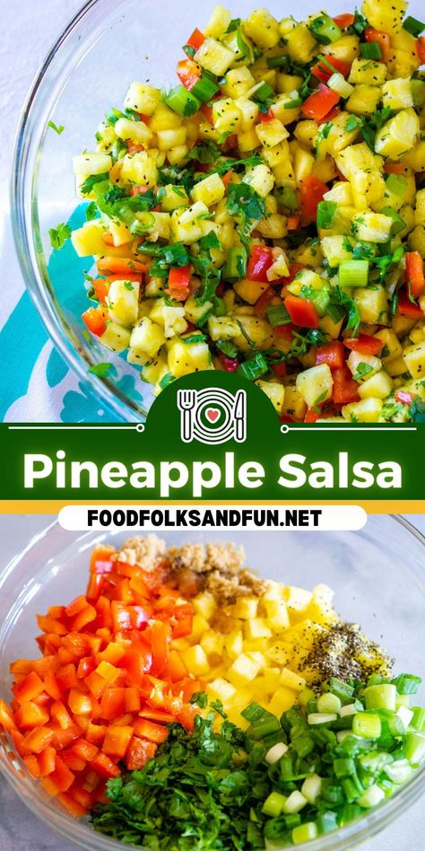 Hawaiian Side Dishes, Hawaiian Appetizers, Hawaiian Party Food, Hawaiian Snacks, Pineapple Salsa Recipe, Luau Food, Hawaiian Dishes, Hawaiian Chicken, Pineapple Salsa