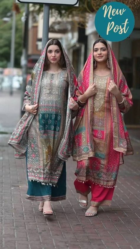 Get ready to stun everyone with these gorgeous Pakistani suits! Perfect for any occasion from parties to weddings and festivals. Available in sizes S to XL (up to 44 inches). Made with high-quality maslin material, these dresses are from Bridal Gallery and are stitched to perfection in India. #pakistani #indianfashion #bridalgallery #weddingattire #festivewear 😍😍 #eBay #eBayStore #eBaySeller #Nichtzutreffend #Pakistaner #maslin #Damen #mehrfarbig #BridalGallery #Indien https://ebay.us/VnXbGV Maslin Silk Kurti Design, Silk Kurti Design, Suit Lace Design, Designer Dress Indian, Plazo Pant, Plazzo Suit, Silk Kurti Designs, Printed Embroidery, Printed Suit