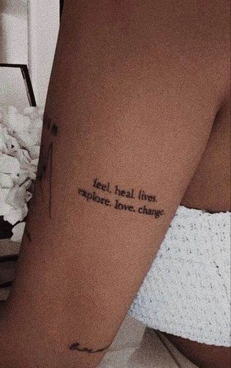 Tattoo For Insecurities, Tattoos For Healing Women, What Goes Around Comes Around Tattoo, Confidence Tattoos For Women, Mental Health Tatoos Ideas, Confidence Tattoo, Mental Health Tatoos, Change Tattoo, Self-love Tattoo Ideas