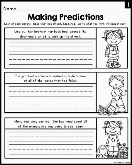 The Best of Teacher Entrepreneurs II: Making Predictions with Predictable Pictures and Stories Making Predictions Worksheet, Absolute Value Equations, Third Grade Social Studies, Math Coloring Worksheets, Sequencing Worksheets, Graphing Worksheets, Third Grade Writing, Making Predictions, Fall Writing