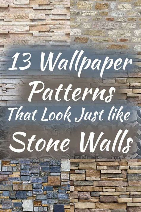 13 Wallpaper Patterns That Look Just like Stone Walls. Article by HomeDecorBliss.com #HDB #HomeDecorBliss #homedecor #homedecorideas Faux Stone Wall Interior, 3d Stone Wallpaper, Faux Rock Walls, Faux Stone Wallpaper, Stone Wall Interior Design, Stone Wallpapers, 13 Wallpaper, Faux Stone Walls, Stone Walls Interior