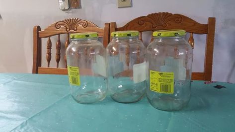 Large Pickle Jars Repurposed, Pickle Jars Repurposed, Large Pickle Jar Ideas, Pickle Jar Crafts Diy, Pickle Jar Crafts, Diy Message Board, Repurpose Candle Jars, Diy Message, Candle Jar Lids