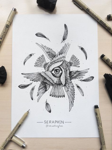 Reincarnation Art, Seraphim Tattoo, Greek Symbol Tattoo, Hermes Tattoo, Fenrir Tattoo, First Tattoo Ideas, Atlas Tattoo, Dna Tattoo, Artsy Tattoos