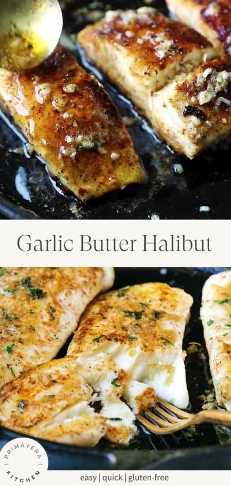 Light, flakey, and moist, you are going to love this Garlic Butter Halibut Recipe. It’s so easy to make with only a few simple ingredients. This easy halibut recipe cooks up quickly, making it the perfect weeknight meal! Garlic Butter Halibut Recipe, Alaskan Halibut Recipes, Cooking Halibut, How To Cook Halibut, Best Halibut Recipes, Halibut Recipes Baked, Yummy Videos, Halibut Recipe, Kitchen Videos