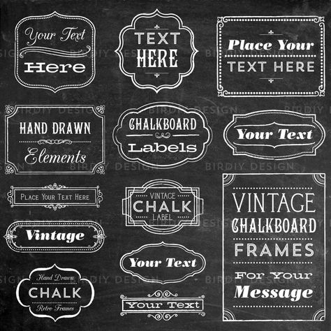 Small chalkboard signs