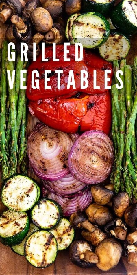 Summer Main Dishes, Easy Grilled Vegetables, Vegetables On The Grill, How To Cook Vegetables, Best Grilled Vegetables, Beginners Recipes, Grilled Peppers And Onions, Grilled Squash, Easy Vegetable Recipes