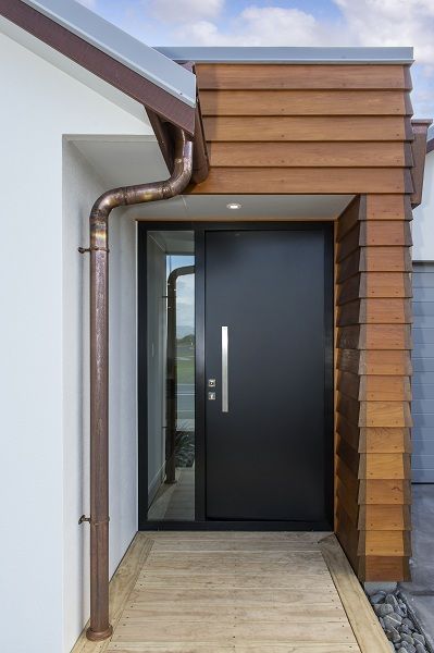 Look through our premium aluminium entry front door panels for your new build. Suppliers New Zealand-wide. Entry Front Door, Wide Front Doors, Sas Entree, Porch Entrance, Modern Entrance Door, Best Front Doors, Contemporary Front Doors, Modern Entry, Modern Entrance