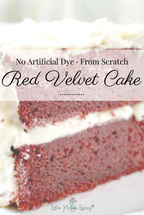 Make a delightful cake recipe for someone special with this from-scratch recipe for Red Velvet cake that uses no artificial food coloring or dyes! #redvelvet #redvelvetcake #nodye #nofoodcoloring #fromscratch Traditional Red Velvet Cake, Homemade Red Velvet Cake, Hot Fudge Cake, Hot Chocolate Fudge, Red Velvet Recipes, Recipes From Scratch, Velvet Cake Recipes, Red Velvet Cake Recipe, Single Serve Desserts