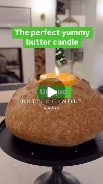 Home Harmony Tips on Instagram: "your unique butter candle video:

🕯️✨ Light up your space with a touch of creativity! 

Imagine a butter candle that not only looks stunning but also adds a cozy vibe to your home. 
Melted butter / Herbs of your Choice/ sourdough bread or any bread with the round shape. 
Get ready to learn how to make this unique butter candle that will leave everyone in awe. 

Tap up if you’re excited to try this out! 🌿 
Credit: @allinspiredwellness 
#DIYHomeDecor #candlemaking #homemadebutter #creativeideas #kitchenhacks #fooddecor 

Leave a comment with your favorite herb to add to candles!" Candle Video, Butter Candle, Homemade Butter, Black Eyed, Food Decoration, Black Eyed Peas, Sourdough Bread, Kitchen Hacks, Tasty Dishes