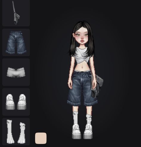 Everskies Short Hair, Everskies Aesthetic, Everskies Fits, Pixel Characters, Fashion Drawing Sketches, Bratz Inspired Outfits, Art Outfits, Fashion Gal, B Fashion