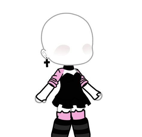 Gacha Club Pop Star Outfits, Gacha Life Outfits Ideas Girl, Gacha Life Dress Ideas, Gacha Life Girl Outfits, Gacha Ideas Clothes, Gacha Life Outfits Girl, Emo Clothes For Girls, Outfit Ideas Goth, Gacha Life Sleep Outfits