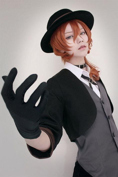 Bsd Cosplay, Cosplay Boy, Epic Cosplay, Chuuya Nakahara, Human Poses Reference, Foto Poses, Cosplay Characters, Human Poses, Pose Ref