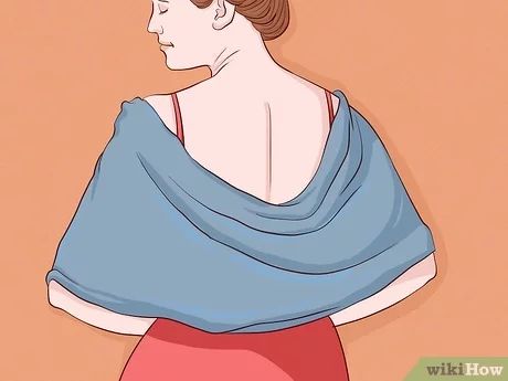 3 Easy Ways to Cover a Dress with a Deep Back - wikiHow How To Cover Backless Dress, Halter V Neck Dress, Sheer Cover Up, Fashion Merchandising, London College Of Fashion, Free Dresses, Square Neck Dress, Open Back Dresses, Diy Dress