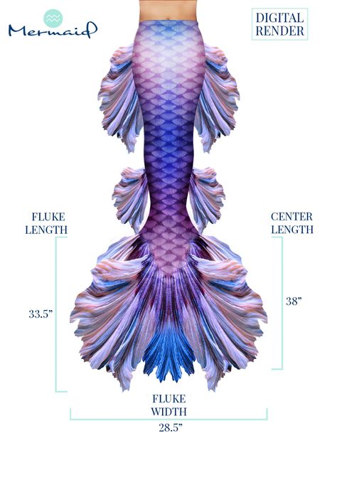 Wisteria Betta Fish Mermaid Tail — Aquarius Mermaid Purple Mermaid Tail Aesthetic, Betta Fish Mermaid, Aquarius Mermaid, Mermaid Tail Aesthetic, Mermaid Tail Art, Siren Tail, Fish Mermaid, Swimmable Mermaid Tail, Professional Mermaid