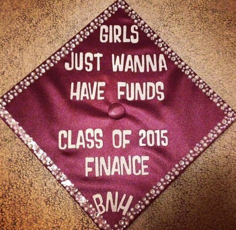 Funny Finance Degree Graduation Cap, Graduation Cap Designs Finance, Finance Graduation Cap, Business Graduation Cap, College Caps, Grad Hats, Funny Graduation Caps, Highschool Senior, Grad 2023