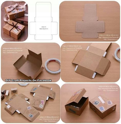 Paper Box Diy, Paper Box Template, Pattern Wedding, Gift Box Template, Origami Box, Diy Bracelets Easy, Box Patterns, Things To Make, How To Make Box