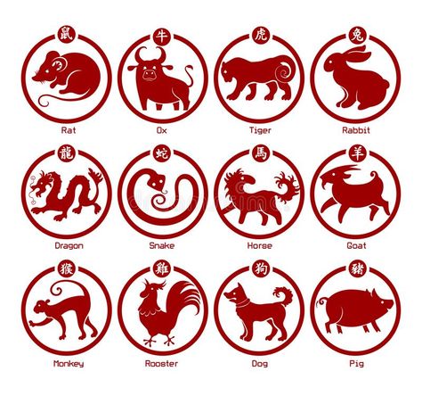 Chinese New Year Dates, Chinese Signs, 12 Zodiac Animals, Zodiac Animals, Zodiac Characters, Chinese Calendar, Zodiac Sign Tattoos, Chinese Astrology, Animal Symbolism