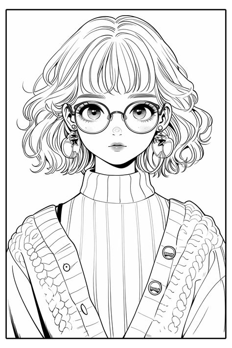 Manga Outline Drawing, Outline Drawings For Colouring, Colouring Pages People, Human Coloring Pages, Anime Colouring Pages, Cute Anime Coloring Pages, Manga Coloring Pages, Anime Coloring Pages, رسم كاريكاتير