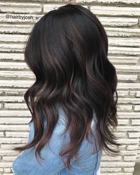 Subtle Brown Highlights, Chocolate Brown Hair Color Ideas, Chocolate Highlights, Coffee Brown Hair, Brown Hair Color Ideas, Coffee Hair, Brown Hair Shades, Black Hair Balayage, Dark Brunette Hair