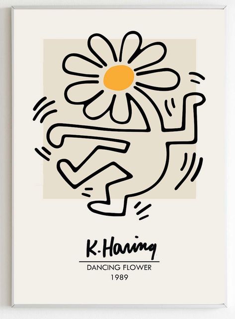 Keith Haring Prints, Bathroom Wall Ideas, Keith Haring Poster, New Art Ideas, Keith Haring Art, Haring Art, Music Cover, Music Covers, Keith Haring