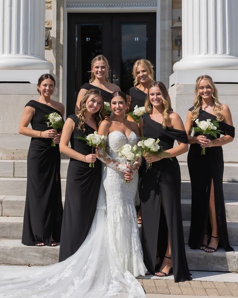 celebrated the reece’s in august at the most beautiful wedding! so honored to stand by your side and be there for your special day 💌💌💌

wedding guest wedding date boyfriend suit bridesmaid black dress formal dress bride wedding flowers bouquets Black Floral Bridesmaid Dresses, Bridesmaid Black Dress, Bridesmaids In Black, Bride Wedding Photos, Matching Bridesmaids, Floral Bridesmaid Dresses, Most Beautiful Wedding, Floral Bridesmaid, Dress Bride